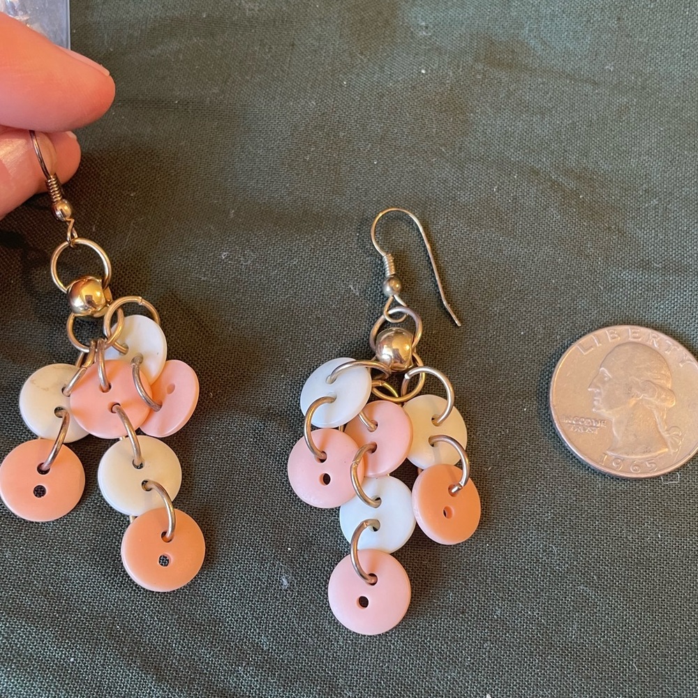 Button earrings
